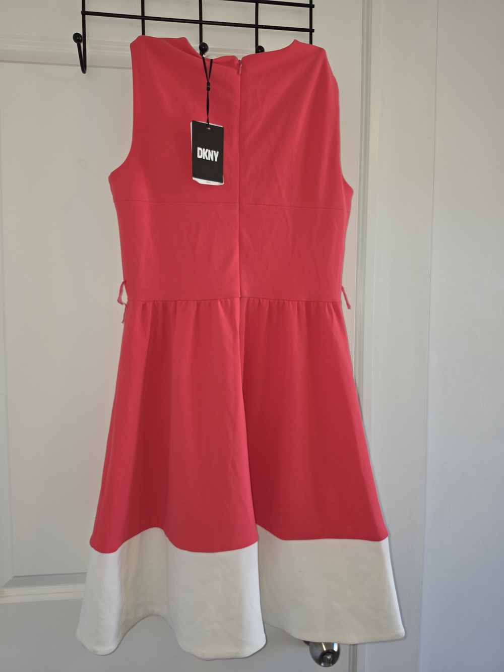 Dkny Pink and White Fit-and-Flare Girls Dress - Picture 2 of 2